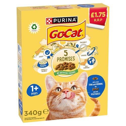 Go-Cat Herring & Tuna Mix Vegetable PM £1.75 340g