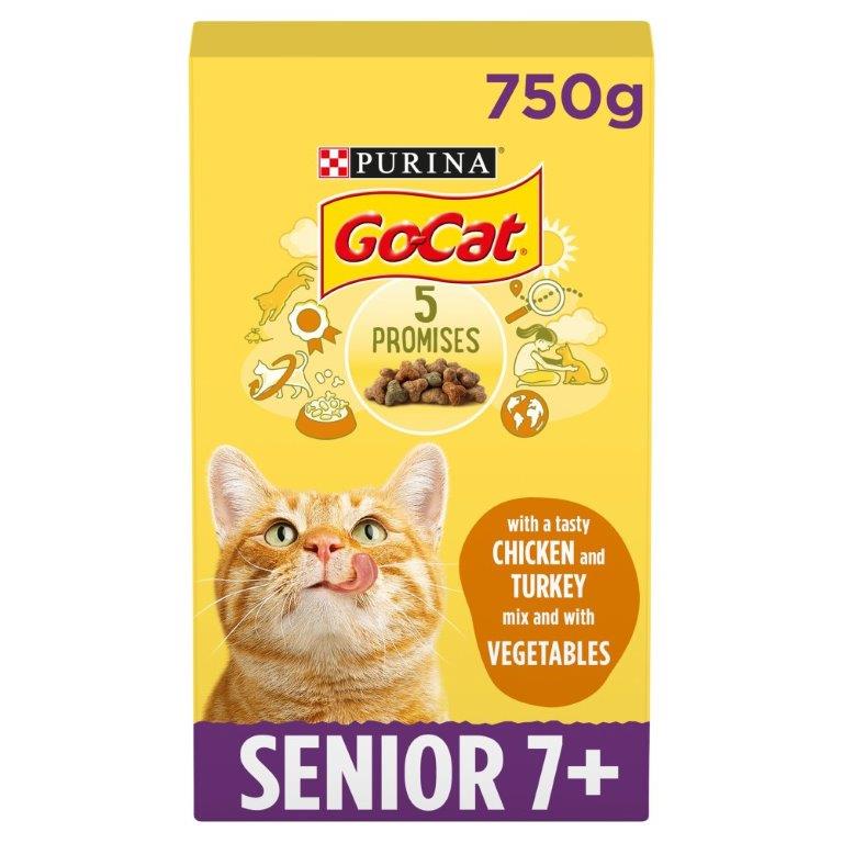 DUNIYA | Go-Cat Senior & Chicken & Turkey Mix & Vegetables 750g Thumbnail