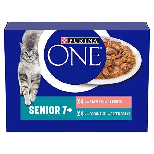 Purina ONE Senior 7+ Salmon & Ocean Fish (8 x 85g)