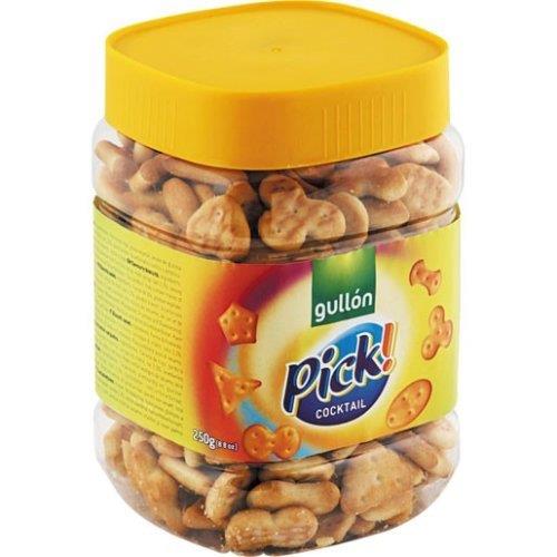 Gullon Yellow Mini Mix Savoury Nibbles Jar 250g