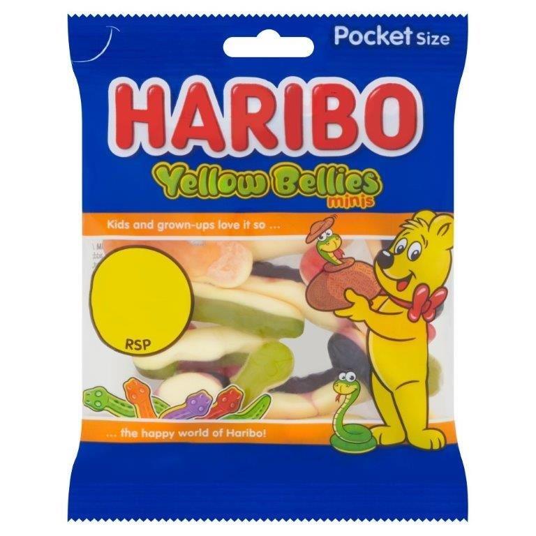 Haribo Treat Bag Yellow Bellies Mini 60g PM 70p