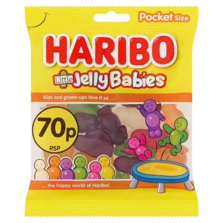 Haribo Treat Bag Little Jelly Babies 60g PM 70p