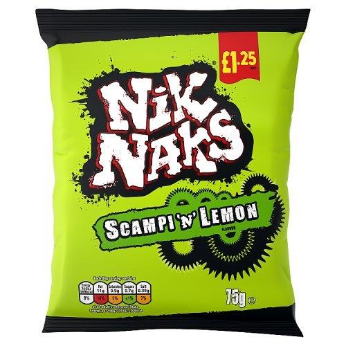 Nik Naks Scampi N Lemon PM £1.25 75g