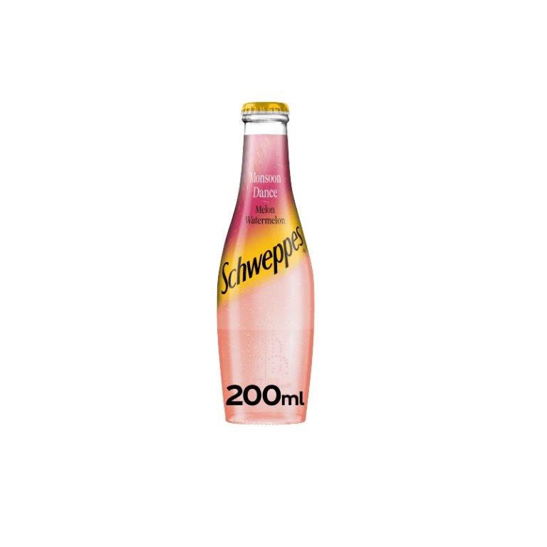 Schweppes Watermelon Melon Soda Water Glass 200ml