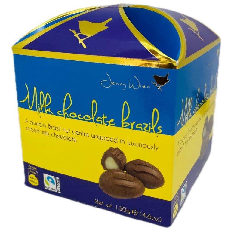 Jenny Wren Milk Chocolate Brazils In Circus Box 130g