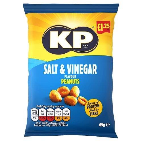 KP Salt & Vinegar Peanuts PM £1.25 65g