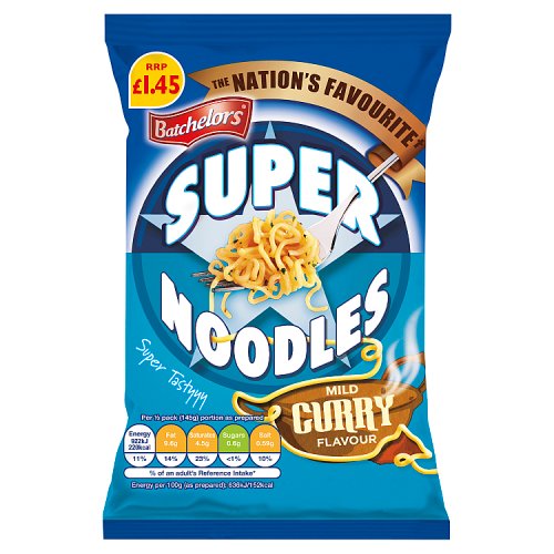 DUNIYA | Batchelors Super Noodles Mild Curry PM £1.45 90g Thumbnail