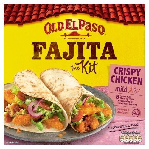 Old El Paso Crispy Chicken Fajita Kit 555g (HS)