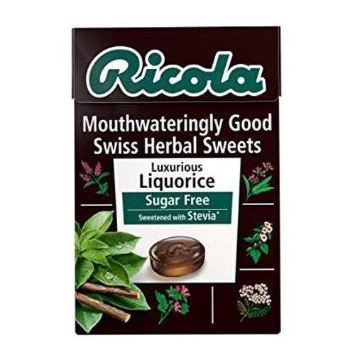 DUNIYA | Ricola Liquorice Sugar Free Swiss Herbal Sweets Box 45g Thumbnail