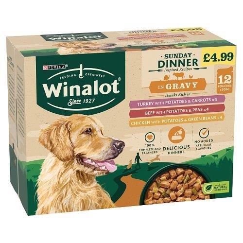 Winalot Sunday Dinners Variety PM £4.49 (12 x 100g)