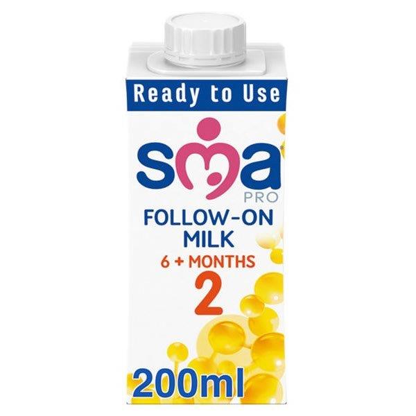 SMA PRO Follow-On Milk 6mth+ (12 x 200ml)