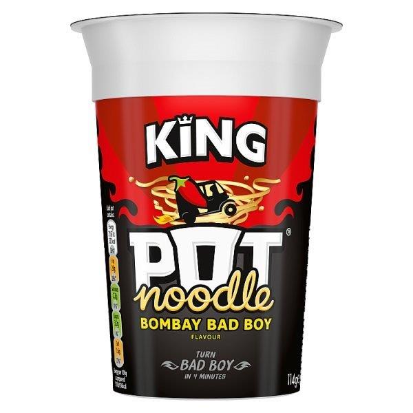 King Pot Noodle Bombay Bad Boy 111g