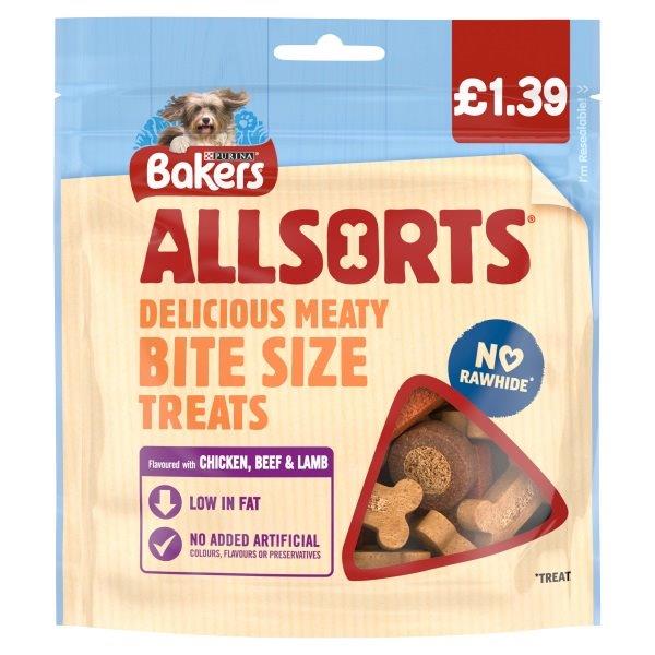 Bakers Dog Treats Allsorts Variety PM £1.39 98g