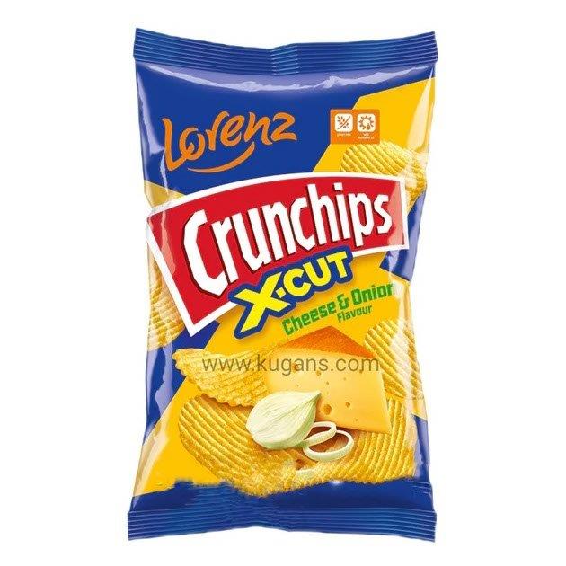 Lorenz Crunchips X-Cut Cheese & Onion 130g (HS)