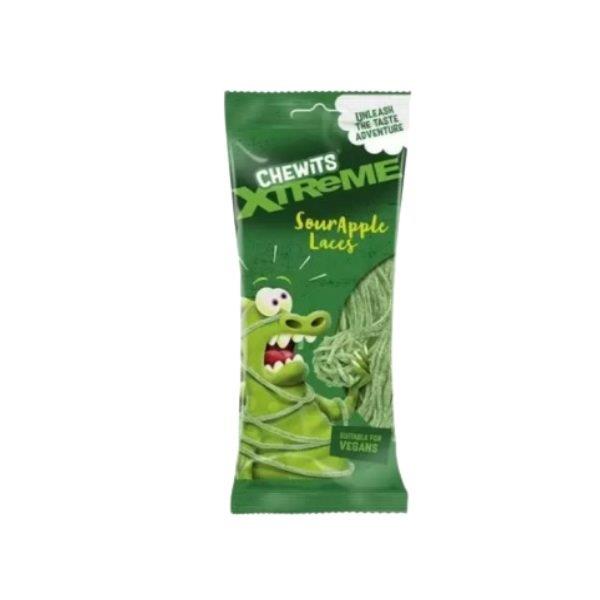 DUNIYA | Chewits Xtreme Sour Apple Laces 160g Thumbnail