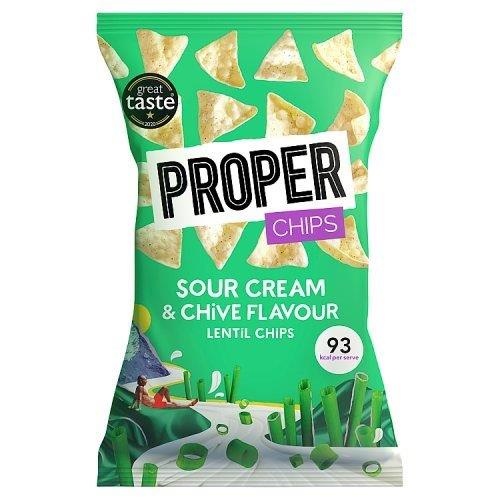 DUNIYA | Proper Sour Cream & Chive Lentil Chips 85g Thumbnail