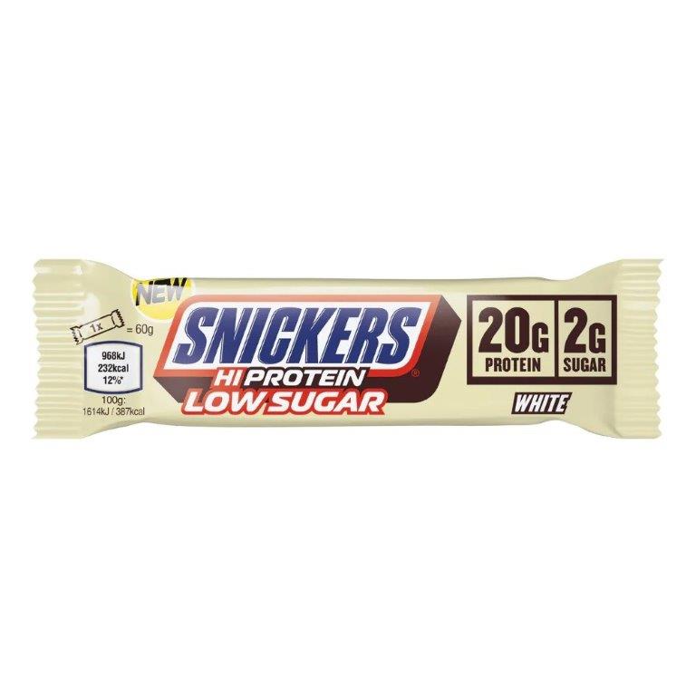 MPO Snickers Hi-Protein White Low Sugar Bar 57g 