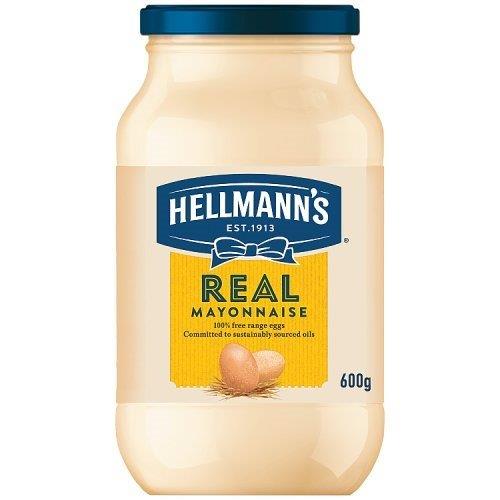 Hellmanns Real Mayo Jar 600g