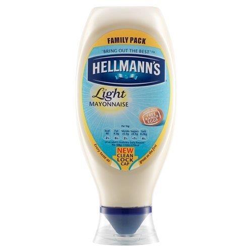 Hellmanns Light Mayo Sqzy 750ml