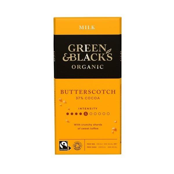 Green & Blacks Organic Butterscotch Milk Chocolate Bar 90g