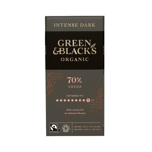 DUNIYA | Green & Blacks Organic 70% Dark Chocolate Bar 90g Thumbnail