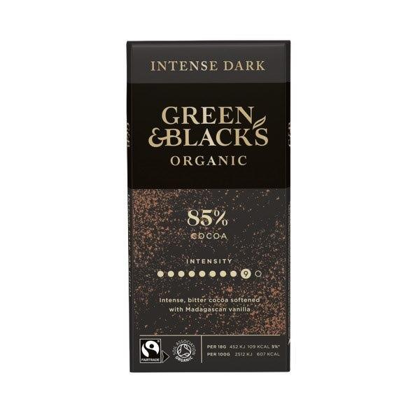 Green & Blacks Organic 85% Dark Chocolate Bar 90g