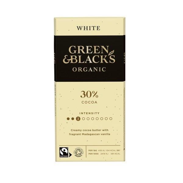 Green & Blacks Organic White Chocolate Bar 90g