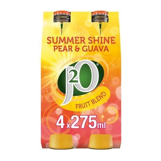 J2O Summer Shine Pear & Guava 4pk (4 x 275ml)