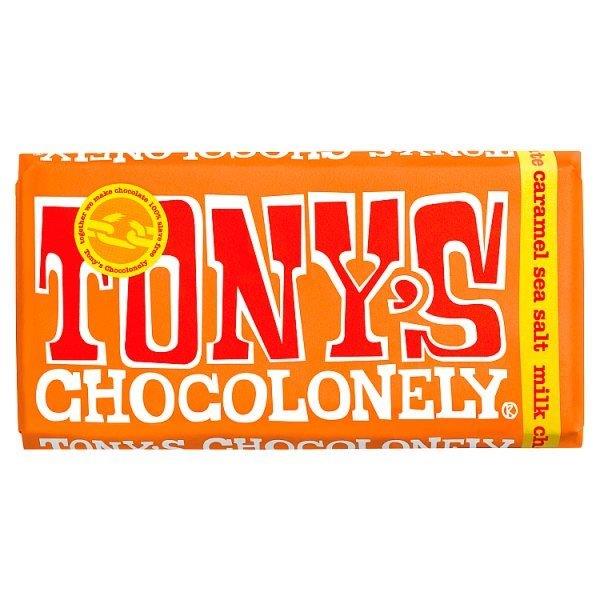 Tonys Chocolonely Milk Caramel Sea Salt Fairtrade 180g (HS)