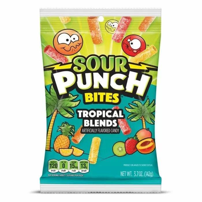 DUNIYA | Sour Punch Bites Tropical Blends Bag 142g Thumbnail