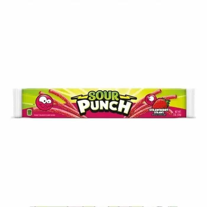 DUNIYA | Sour Punch Strawberry Straws 57g Thumbnail