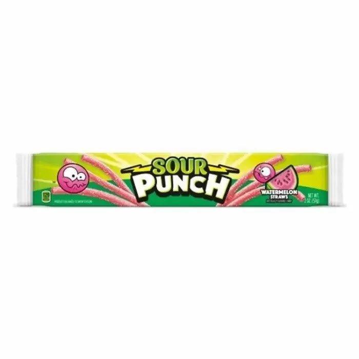 Sour Punch Watermelon Straws 57g