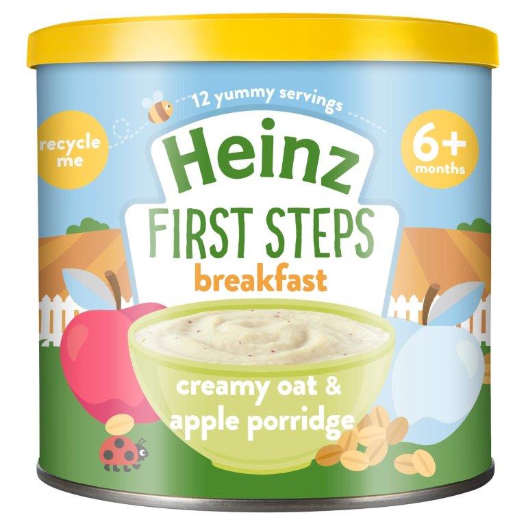 Heinz Creamy Oat & Apple Porridge Baby Food 6M+ 220g 