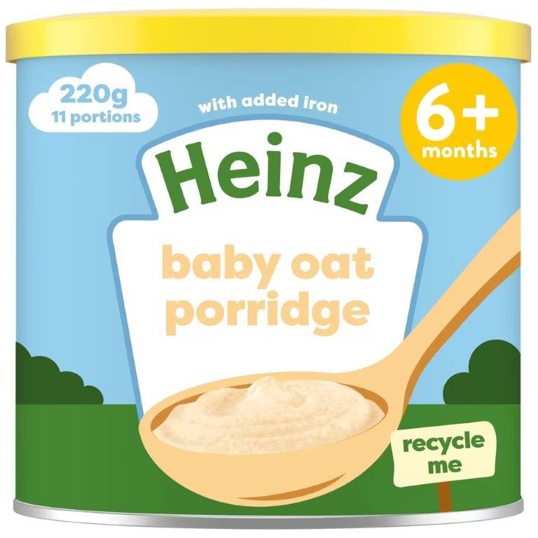 Heinz Creamy Oat Porridge Baby Food 6M+ 220g 