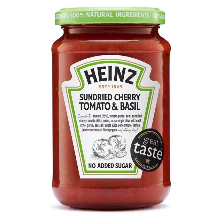 Heinz Sun Dried Cherry Tomato & Basil Pasta Sauce 350g 