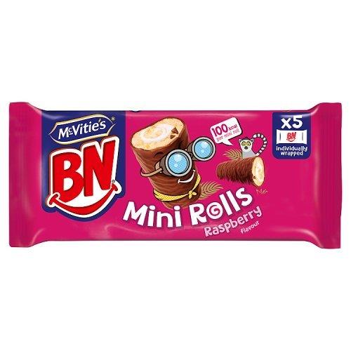 McVities BN Raspberry Mini Rolls 5pk 200g