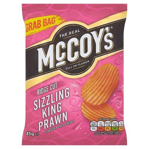 DUNIYA | McCoys Sizzling King Prawn Grab Bag Crisps 45g Thumbnail