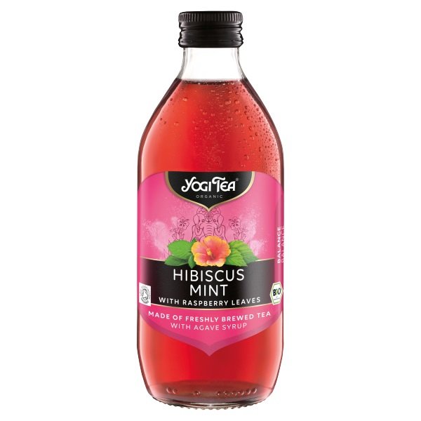 Yogi Tea Organic Hibiscus Mint & Raspberry Leaves 330ml 