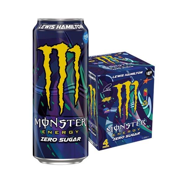 DUNIYA | Monster Energy Lewis Hamilton Zero 4pk (4 x 500ml) PMP Thumbnail