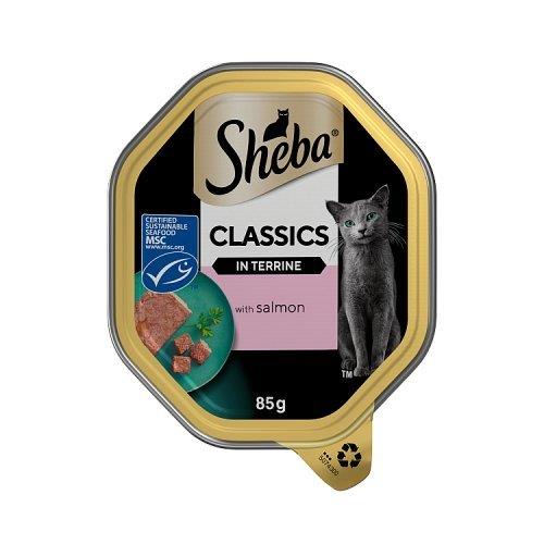 Sheba Classic Cat Tray & Salmon in Terrine 85g