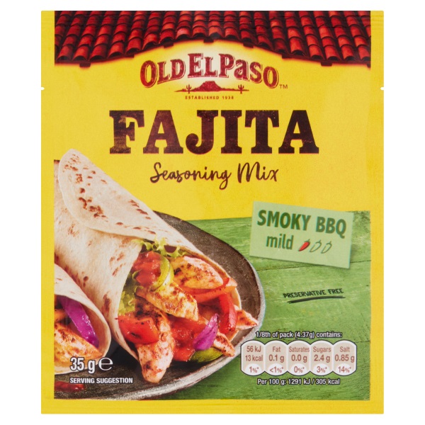 DUNIYA | Old El Paso Fajita Seasoning Mix Smoky BBQ 35g Thumbnail