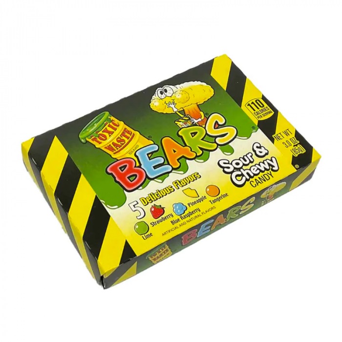 DUNIYA | Toxic Waste Sour Gummy Bears Theatre Box 85g Thumbnail