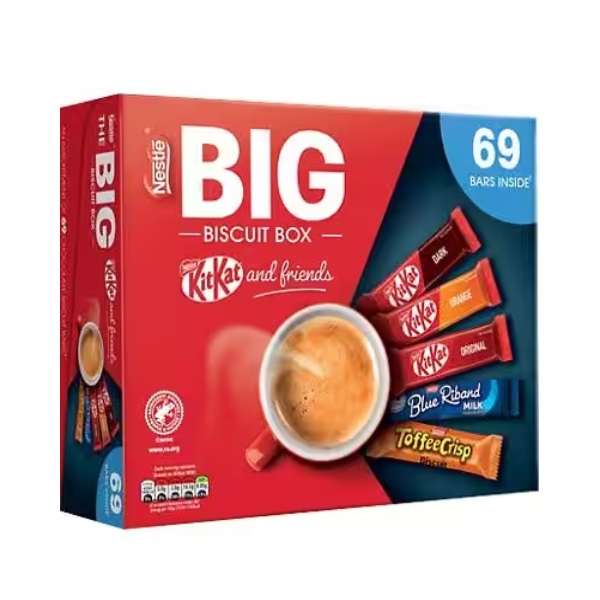 Nestle Big Biscuit Box 69pk Bars Mixed