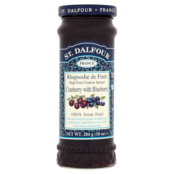 St Dalfour Cranberry & Blueberry Fruit Spread 284g