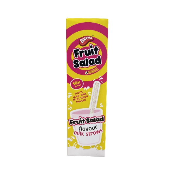 Barratts Fruit Salad Milk Straws 10s 6g