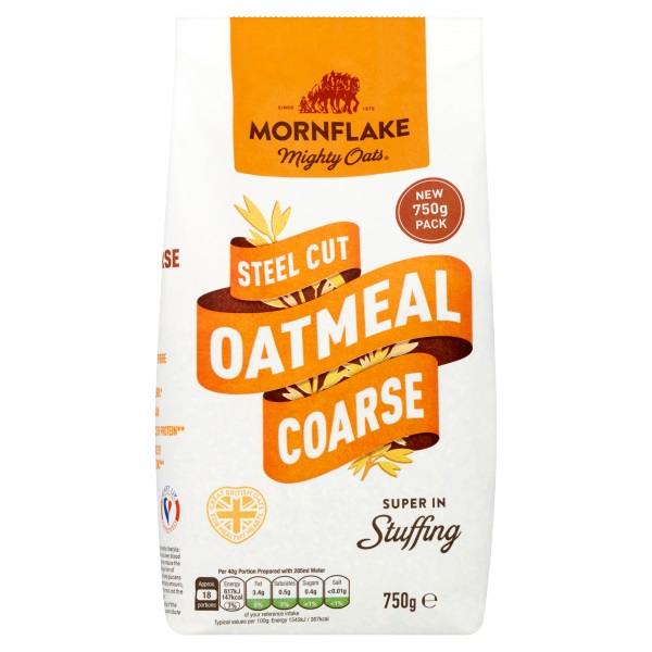 Mornflake Coarse Oatmeal Bag 750g