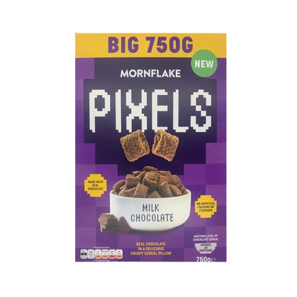 Mornflake Pixels Milk Chocolate  Squares 500g 