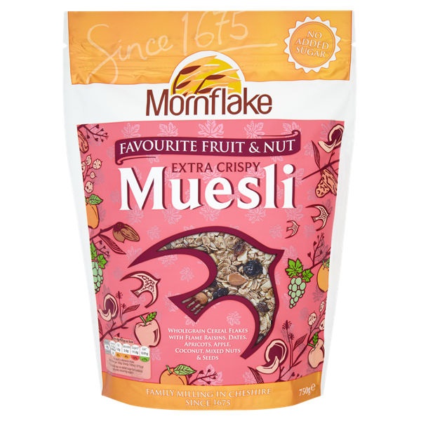 Mornflake Extra Crispy Favourite Fruit & Nut Muesli 750g