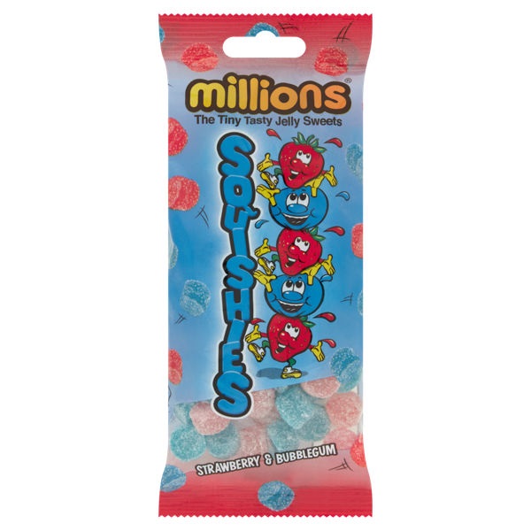 Millions Squishies Strawberry Bubblgum 150g