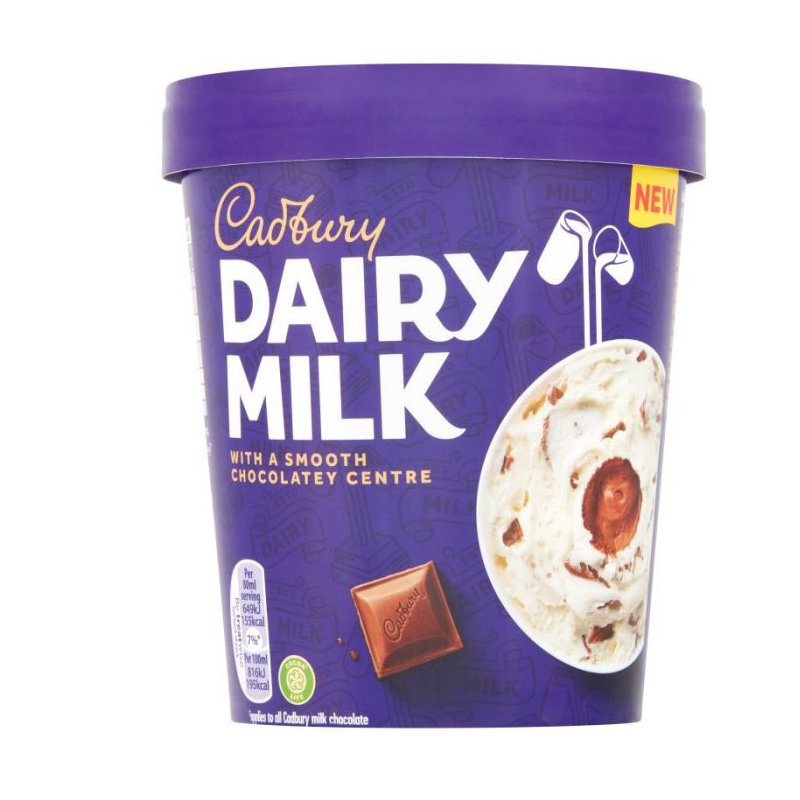 Cadbury Dairy Milk Core Tub 480ml 